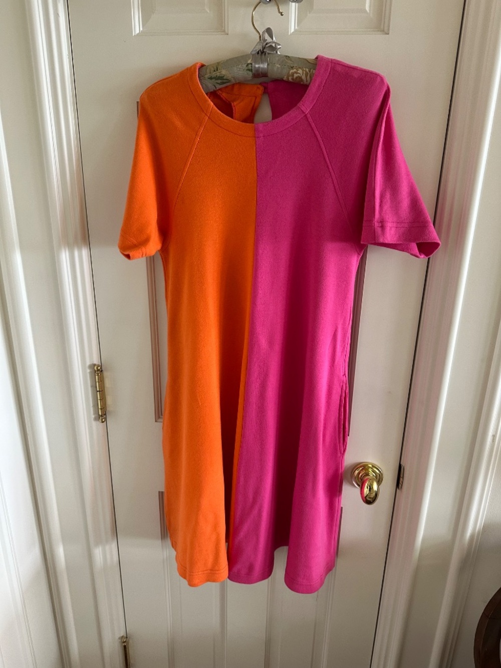 Ruth Norman Pink/Orange Dress-NWOT....sized Petit